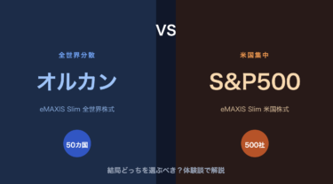「オルカン vs S&P500」結局どっちがいいの？迷ったときの選び方を体験談で解説