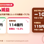 JINS決算｜売上14.4％増も営業利益5.3％減で予想未達、配当104円に減額 今期予想と国内事業の課題