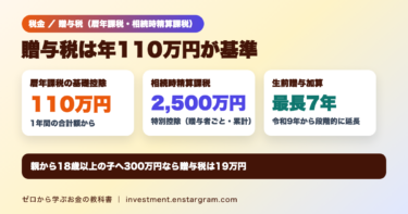 贈与税は年110万円まで非課税？暦年課税の税率と計算例、相続時精算課税との違い｜生前贈与加算は7年に延長